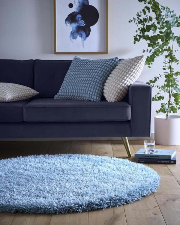 Chicago Duck Egg Blue Shaggy Rug | Luxurious | The Rugs