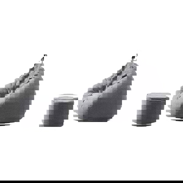 Piggy Beanbag And Footstool-Weilai Concept-Black-Weilai Concept