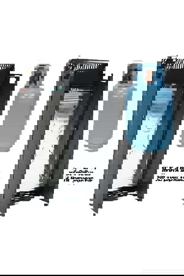 Living and Home Indoor/Outdoor Ceramic Gas Heater with Wheels