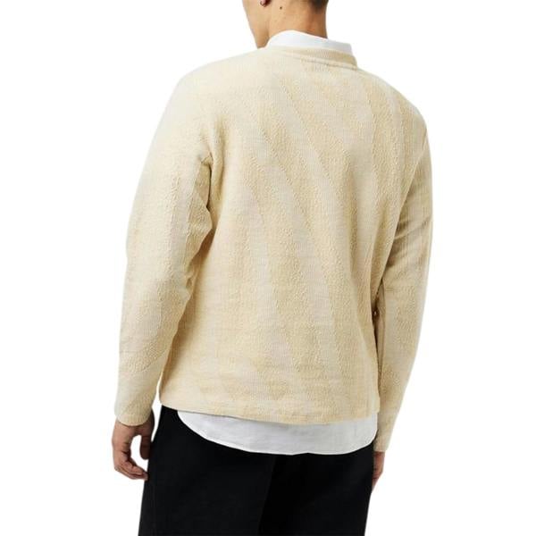 Jack And Jones Mens Ribbed Regular Jumper - Ecru - 