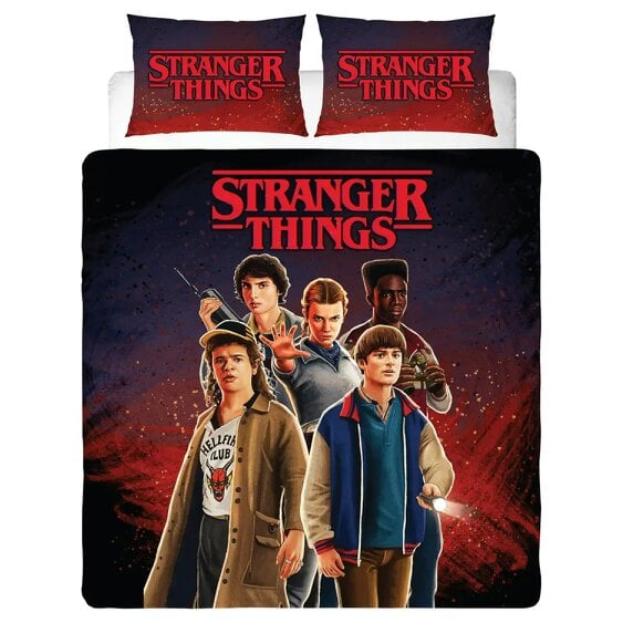 Stranger Things Flames Double Duvet Set - Multicoloured