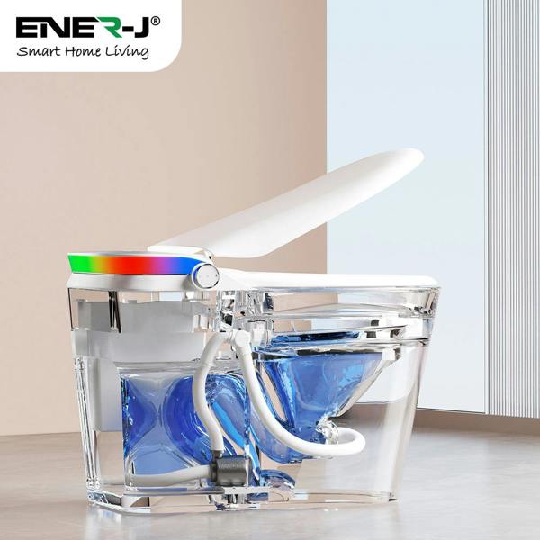 ENER-J HygienePro Smart Toilet with Instant Heating, Heated Seat, UV Sterilisation & Remote Control, Integrated Tank Bidet System