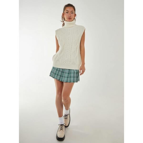 Pink Vanilla Sleeveless Knit Turtleneck