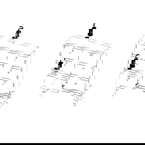 Furniture To Go Ry Wide double chest of drawers 6 drawers in Matt Black Walnut