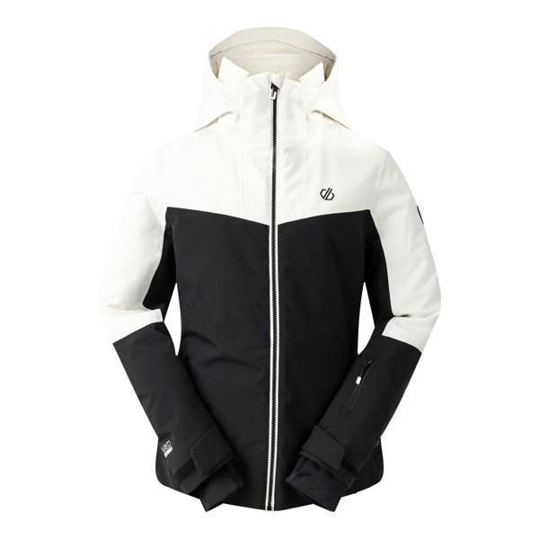 Dare 2B Womens/Ladies Iced Waterproof Ski Jacket - Egret White/Black - 