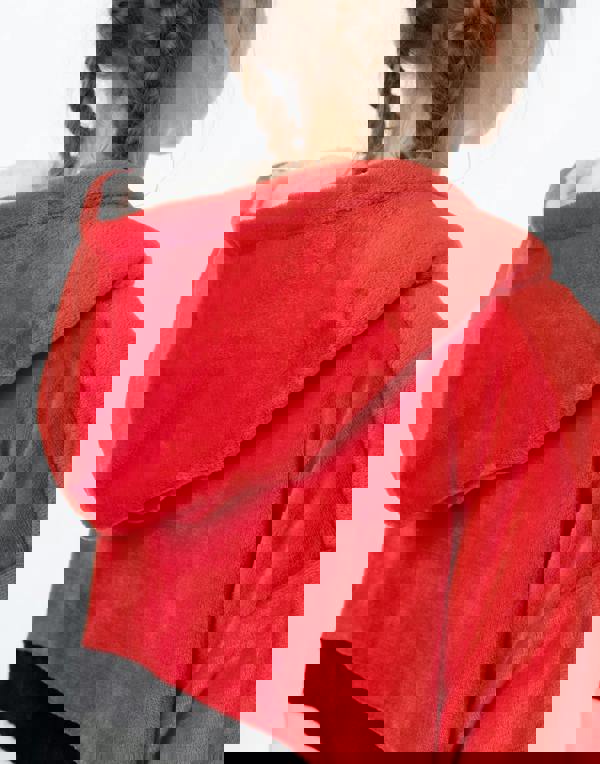 Pokemon Unisex Kids Red Pokeball Large Graphic Blanket Hoodie (One Size)