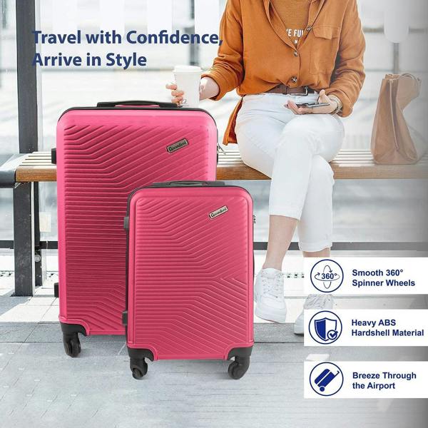 Groundlevel XL Delta Hard Shell 3 Piece Luggage Set
