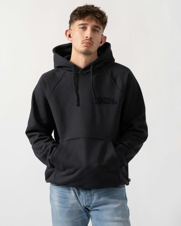 Fjallraven Classic Mens Hoodie - Black 550