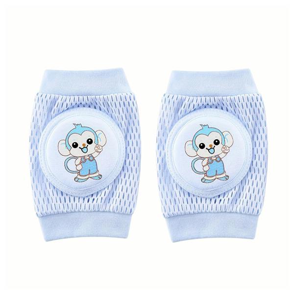 Dragodirect 1 Pair Knee And Elbow Pads Breathable Mesh with Cute Dog Monkey Print