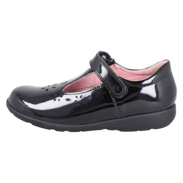 Start-rite Girls Startrite Flower Punch Detail T-Bar School Shoes Charlotte