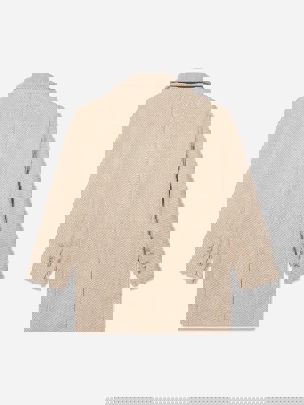 Trussardi Boys Imaril Long Coat in Beige