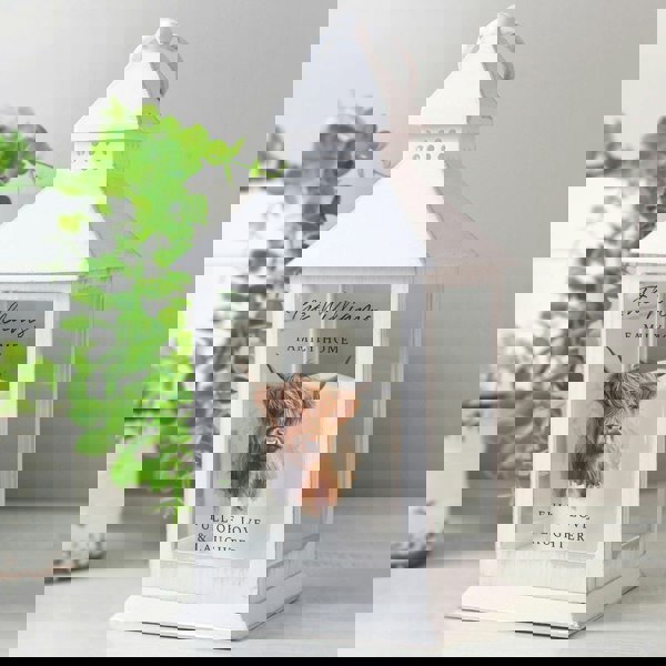 Personalised Memento Company Personalised Highland Cow LED Lantern