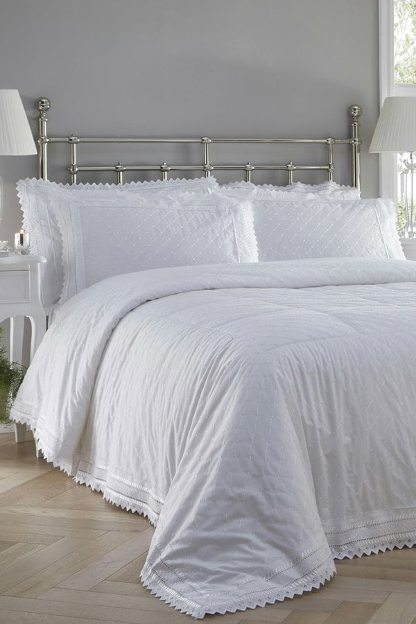 Portfolio Home Broderie Anglaise Duvet Cover Set