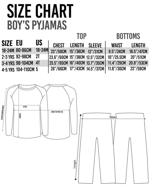 Hey Duggee Boys Blue Long Sleeve Long Leg Pyjama Set