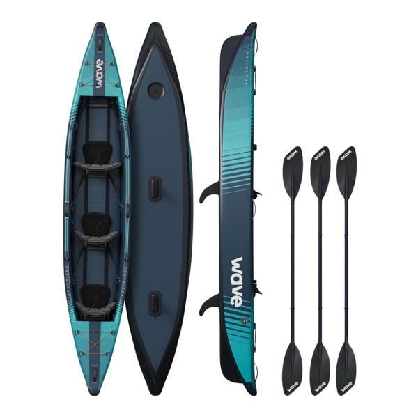 Wave The Navigator 3.0 Inflatable 1-3 Seater Kayak - Drop-Stitch