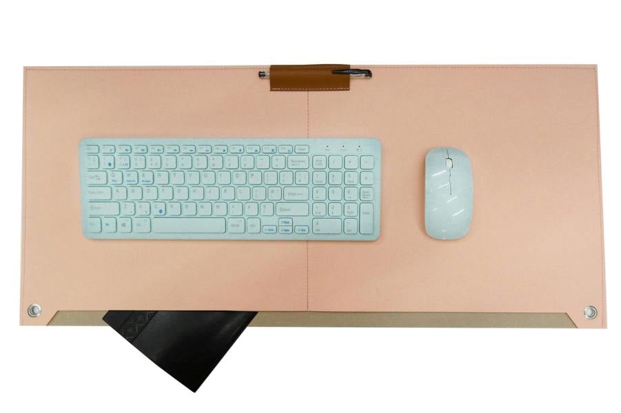 Accuratus Felt Computer Mouse Pad / Laptop Desk Pad & Mouse Mat with Pen & Paper Compartment