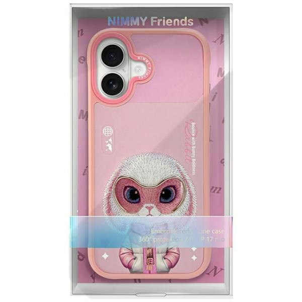 Nimmy Friends Nimmy Cool & Cute 2.0 Rabbit Case with MagSafe for iPhone 17 6.3" Pink - N-KMLL-IP17-08-A