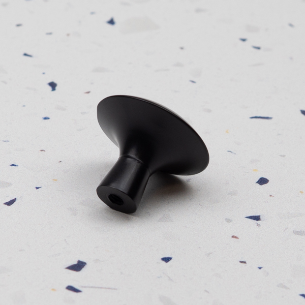 Handle & Home Matt Black Bridge Handle and Coordinating Knob