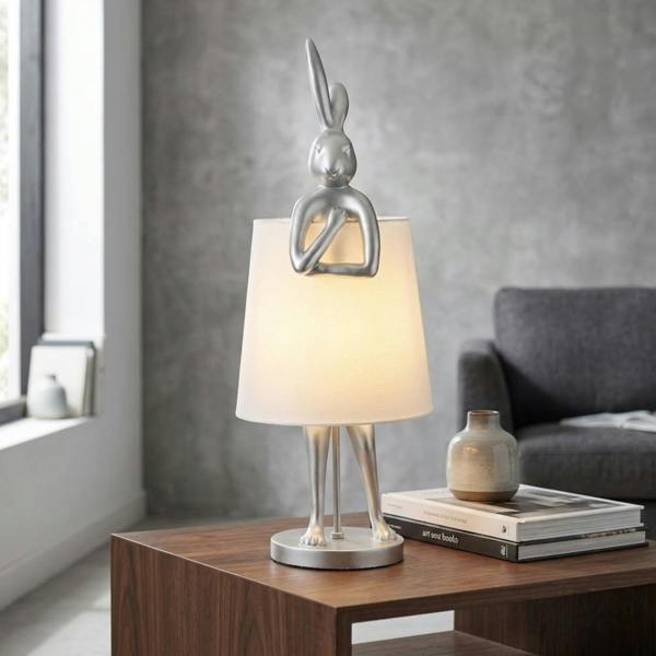Garden Greatness Leaning Over Rabbit Table Lamp