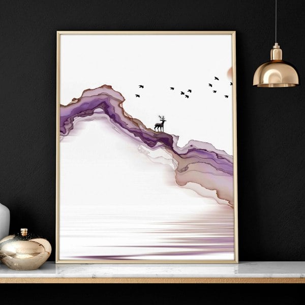 Paintings for office walls | set of 3 Japanese wall art