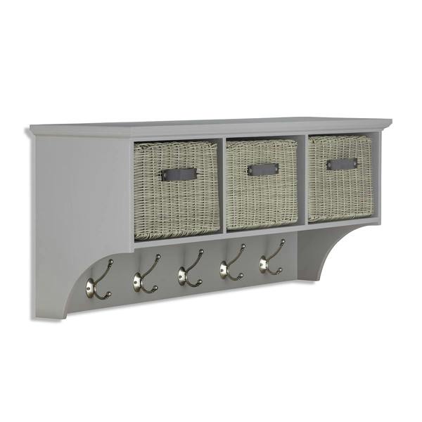 Statement Furniture Tetbury Large Hallway Set with Storage Baskets and Cushion Seat