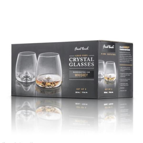 Set Of Two Personalised Whisky Glasses - product in use