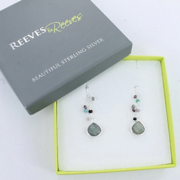 Sophie Labradorite Stone Drop Earrings - Reeves & Reeves