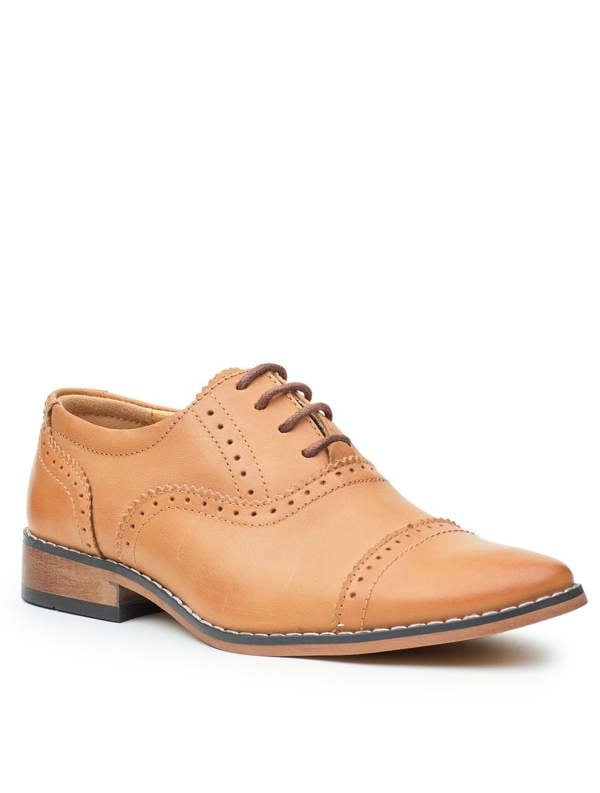boys tan brogues