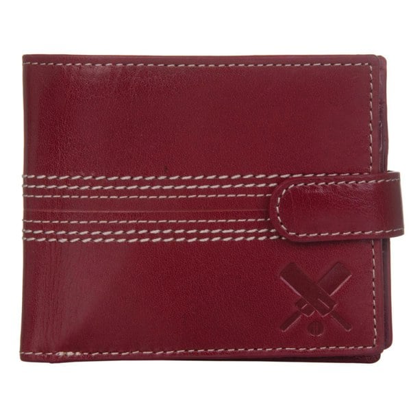 Mala Leather Edgbaston Cricket Ball Tab RFID Leather Wallet