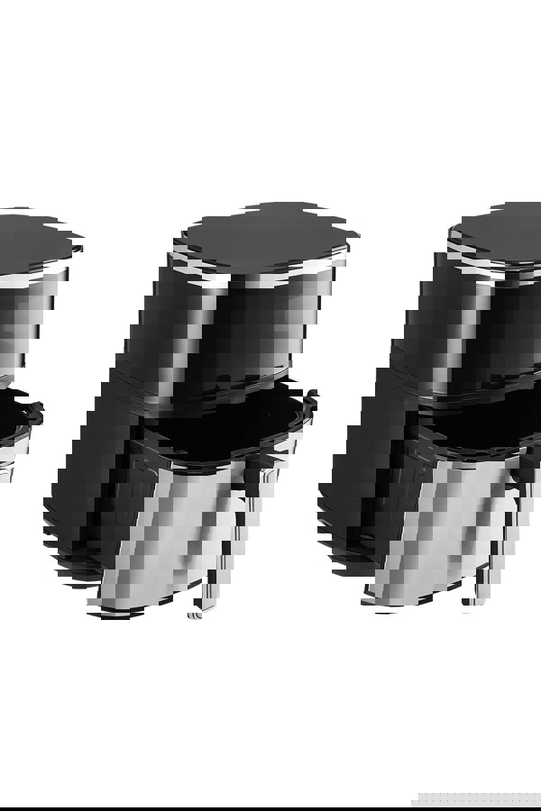 Living and Home 6L Visible Air Fryer Oven Roaster with Smart Touch Display, Adjustable Temp, Timer Function