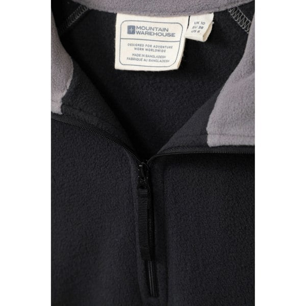 Mountain Warehouse Women's Montana Half Zip Fleece Top - Black