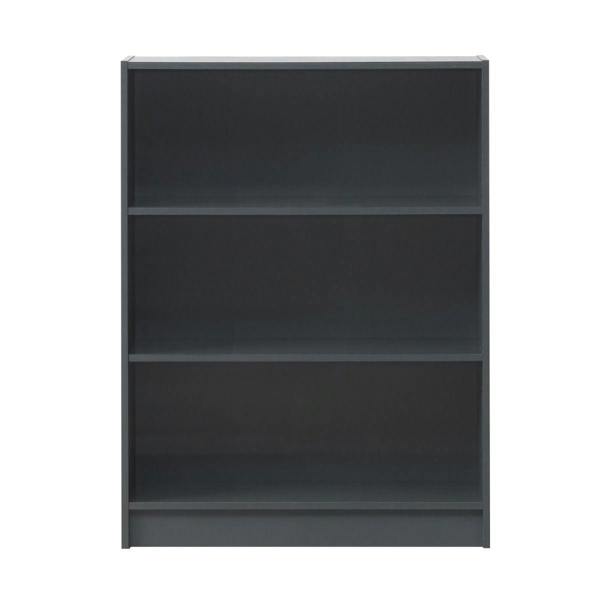 Timber Art Design 3 Tier Bookcase Wide Display Shelving Storage Unit Wood Furniture
