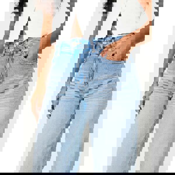 Pink Vanilla Whisker Wide Leg Jean