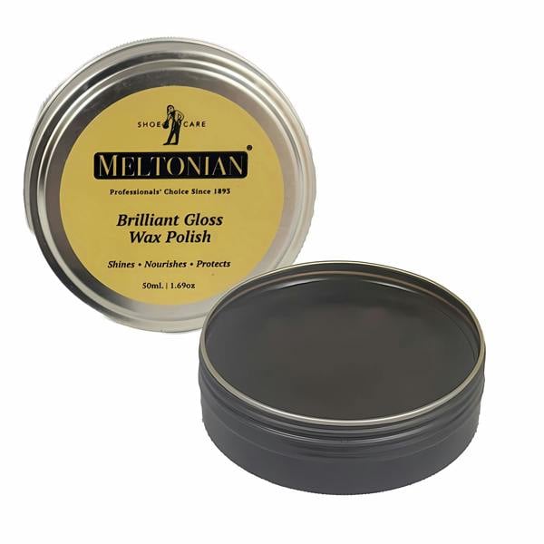 Meltonian Brilliant Gloss Wax Polish - Premium Mirror Finish for Shoes 50ml