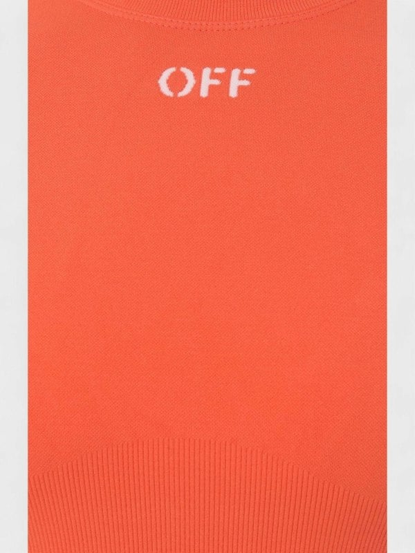 Off Stamp Seamless T-Shirt Orange - Supplied FashionOff - White