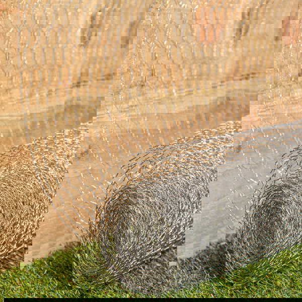 Samuel Alexander 5m x 90cm x 13mm Galvanised Metal Chicken Garden Wire Netting / Fencing