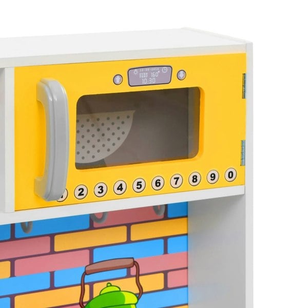 Berkfield Kids' Play Kitchen MDF 80x30x85 cm Multicolour