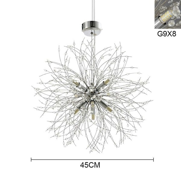 8 Light Holders Sputnik Hanging Pendant Light Ceiling Lights Living and Home