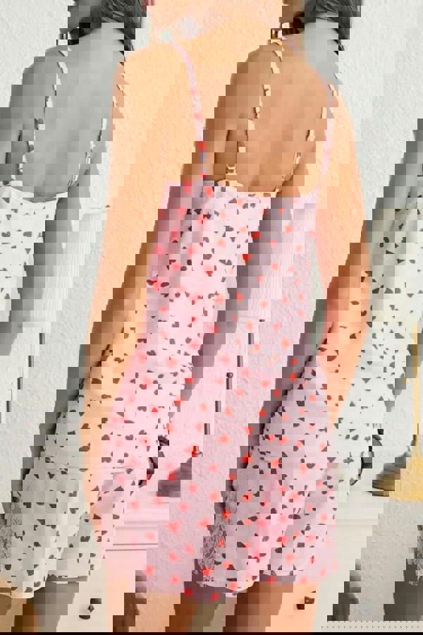 WOVCOR 2-Piece Lace-Trimmed Strappy Viscose Woven Pajama Set with Short