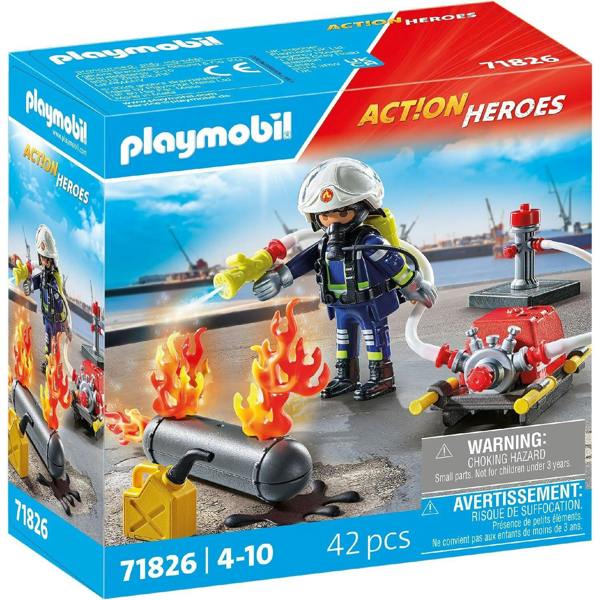 Firefighter with Water Pump - 71826 Playset