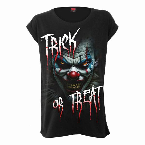 Spiral Direct TRICK OR TREAT - Turnup Sleeve Loosefit Tee