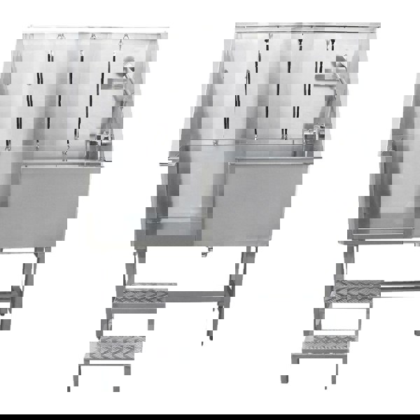 Monstershop Pet Dog Bath Steel Tub Washing Station 400mm