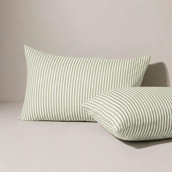 Martex Studio Edition Green Pinstripe Duvet Cover Set