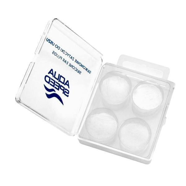Aqua Speed Unisex Soft Silicone Swimming Earplugs | Reusable Earplugs with Case Included