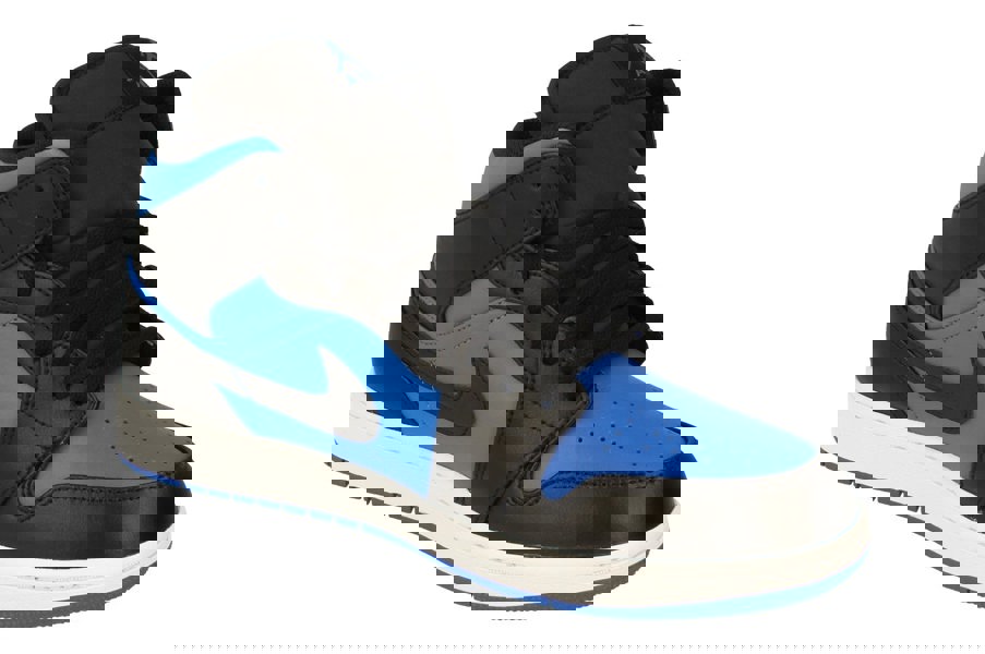 Nike Air Jordan 1 Mid Mens Trainers Dq8426  042 - Black Royal Blue White 042 - Photo 3