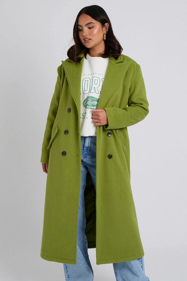 Urban Bliss Double-Breasted Formal Maxi Coat