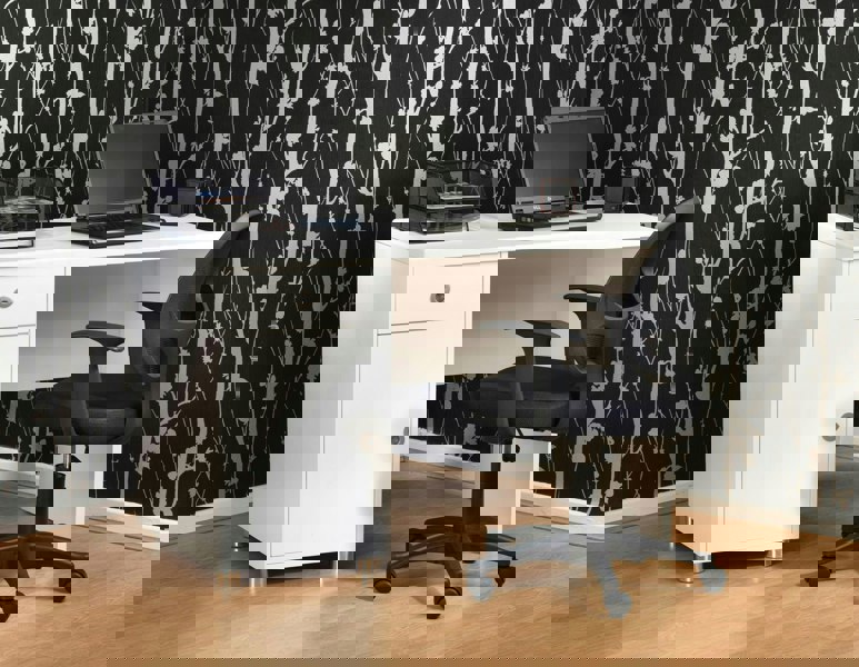 Dorel Home Davis office chair with wheels in black