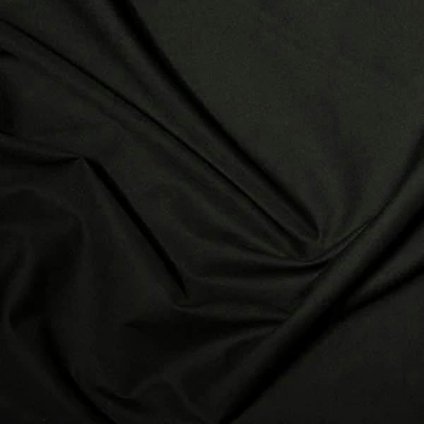 Minerva Core Range Premium Polycotton Dressmaking Fabric per metre, 112.5cm / 44" Wide - Black