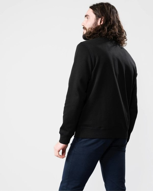 BOSS Orange Zetrust Mens 1/4 Zip Sweatshirt - Black 001