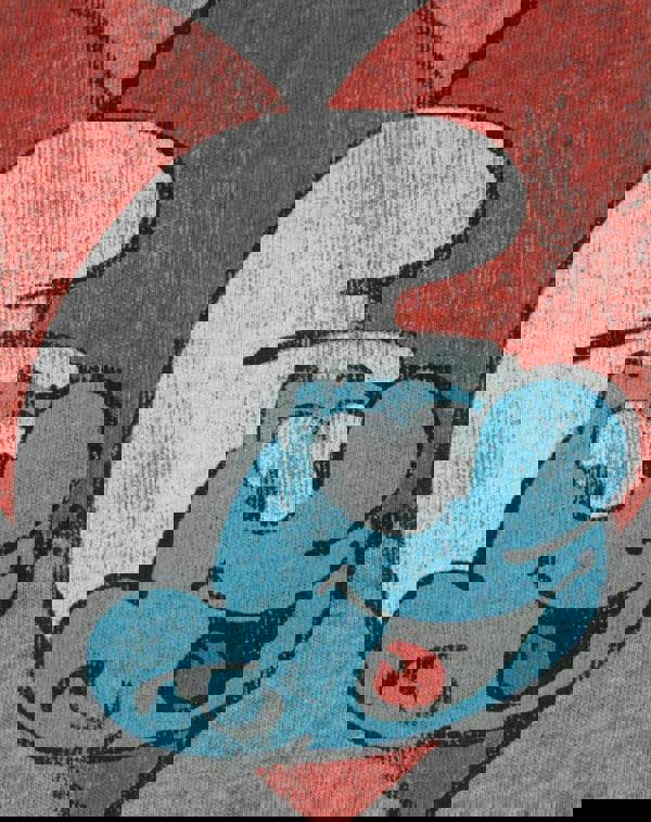 Junk Food Clothing Womens Grey Smurfs Short Sleeved T-Shirt